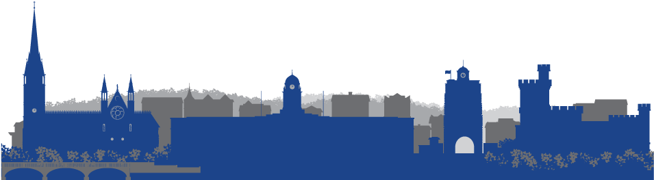 Cork-skyline - Cork Skyline (1000x262), Png Download