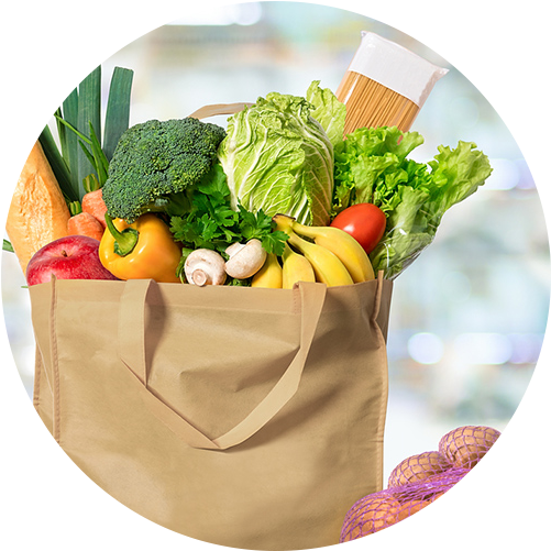 Use Reusable Grocery Bags - Ecojeannie 5 Pack Non-woven Reusable Shopping Tote (513x513), Png Download