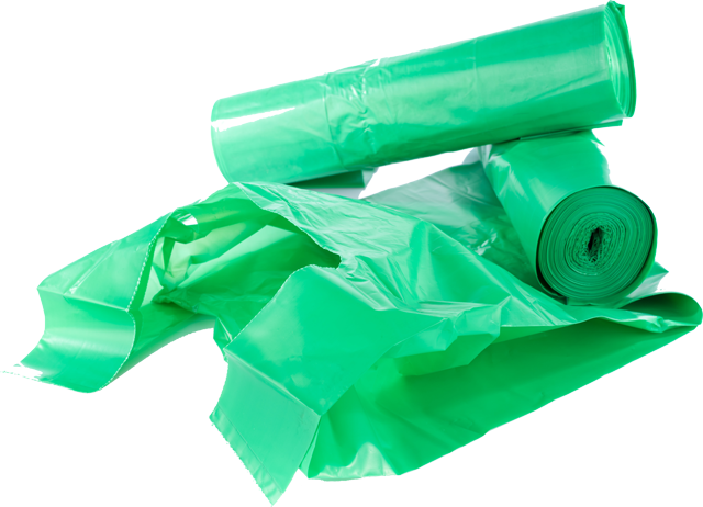 Our Better Header Bags Lower Costs, Reduce Waste, And - Green Plastic Grocery Bags (640x462), Png Download