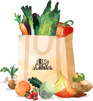 Organic Grocery - Vegetable Bag Png (354x384), Png Download