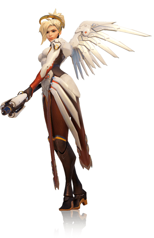 Mercy - Mercy Overwatch Transparent (493x787), Png Download