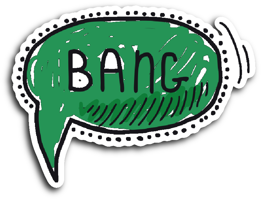 Hand Drawn Comic Book Speech Balloon Stickers - Comics (1064x1064), Png Download