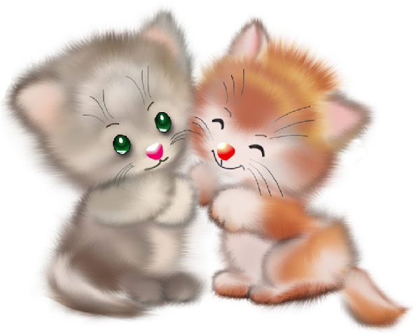 Cute Kittens - Muy Buenos Dias Domingo (600x600), Png Download