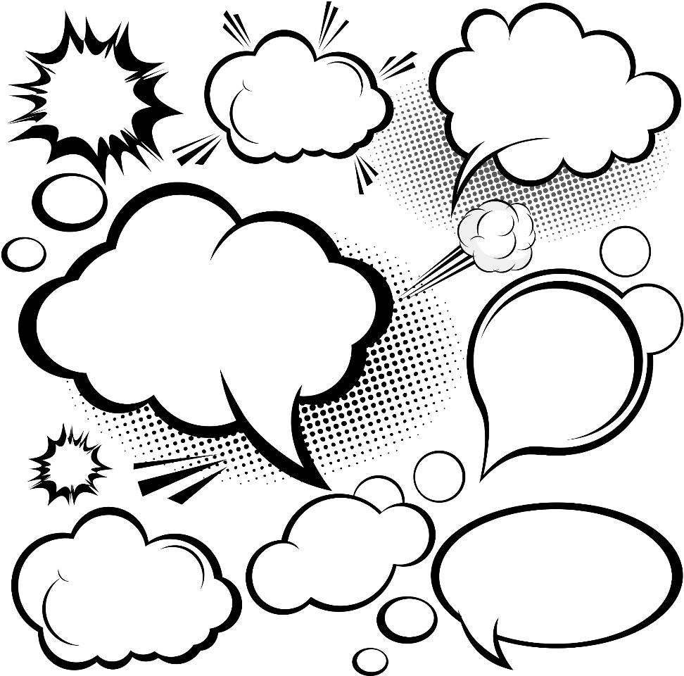 Speech Speechbubbles Comics Speechbubble Popart - Bocadillos De Comic En Png (1124x1024), Png Download