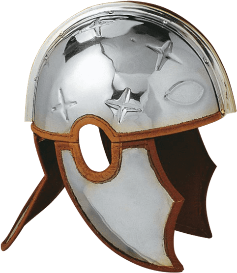 Late Roman Ridge Helmet - Roman Ridge Helmet (555x555), Png Download