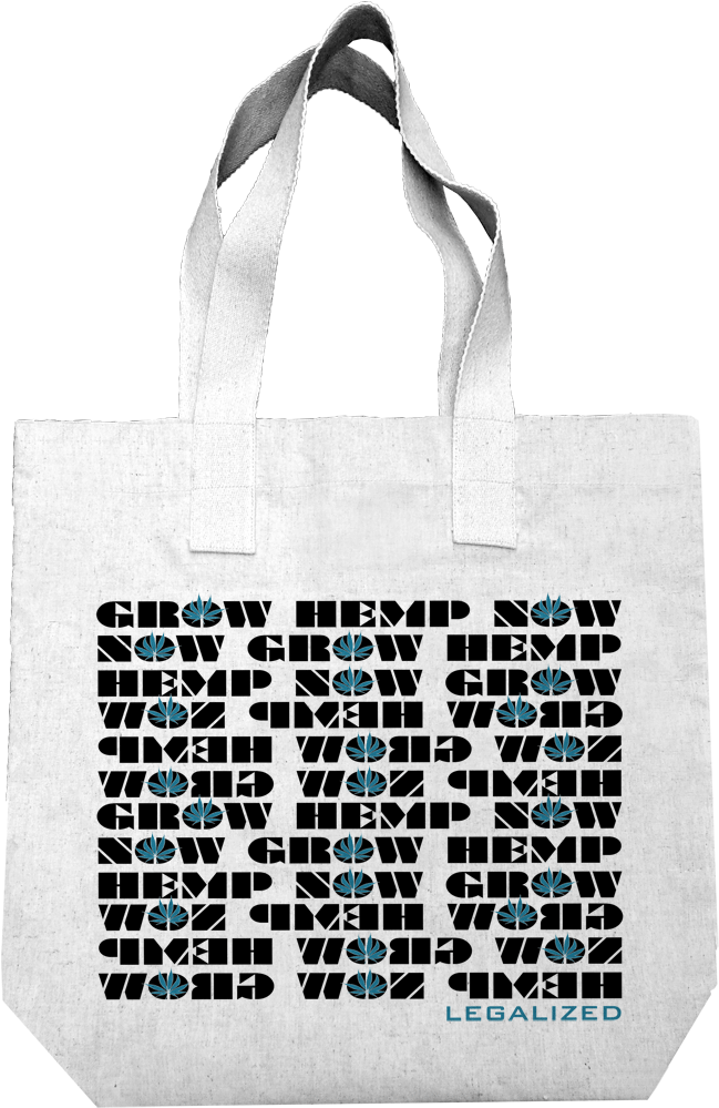 Legalized Goods- Grow Hemp Repeat Tote - Tote Bag (768x1024), Png Download