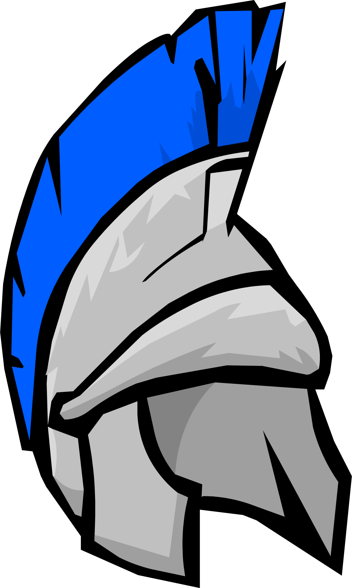 Silver Roman Helmet - Club Penguin Roman Helmet (1195x1996), Png Download