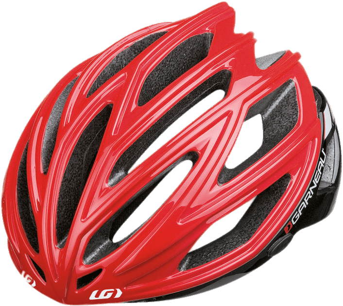 Red Bicycle Helmet - Louis Garneau Red Helmet (969x638), Png Download