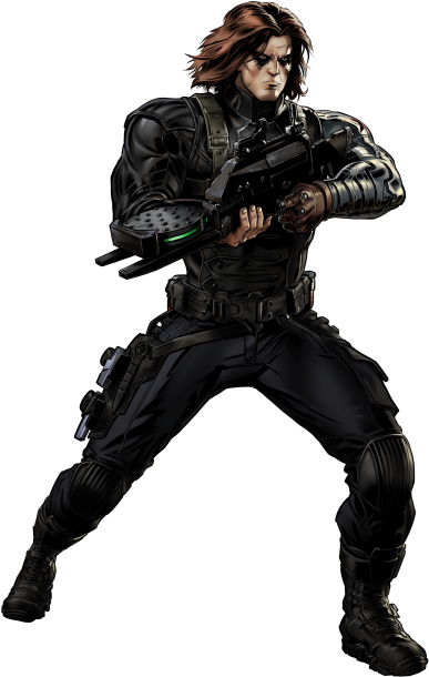 Winter Soldier Hero Portrait Art - Winter Soldier Marvel Png (477x640), Png Download