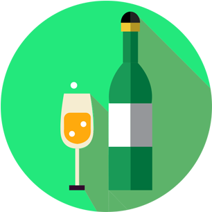 Bottle Of Champagne - Glass Bottle (541x541), Png Download