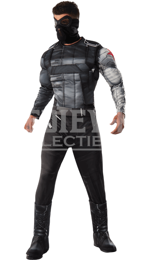 Adult Civil War Deluxe Winter Soldier Costume - Captain America Civil War Winter Soldier Costume (850x850), Png Download