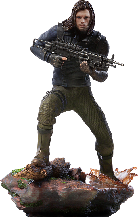Marvel Statue Winter Soldier - New Winter Soldier Hot Toys Infinity War (480x753), Png Download