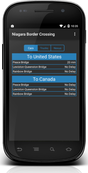 The Niagara Border Crossing App Has Been Released For - Smartphone (300x588), Png Download