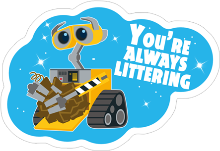 Viber Sticker «wall-e» - Portable Network Graphics (490x317), Png Download
