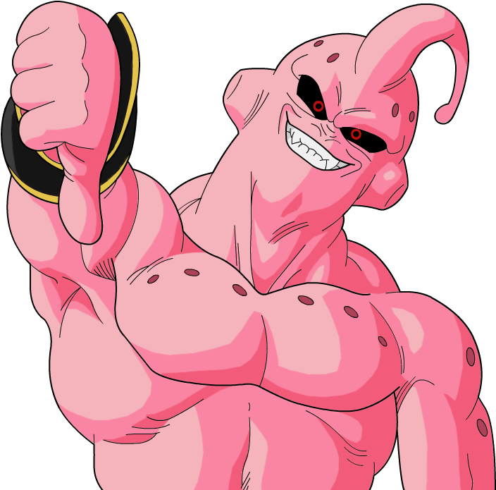 Majin Buu By Mrgekon-d469wjl - Majin Buu Thumbs Down (726x729), Png Download