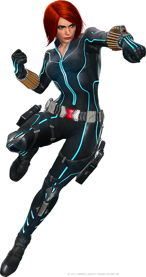 Black Widow - Marvel Vs Capcom Infinite Black Widow (507x958), Png Download