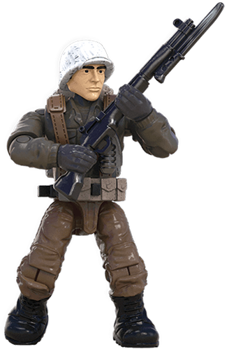 Wwii Winter Soldier - Mega Construx Call Of Duty Heroes Series 3 (325x500), Png Download