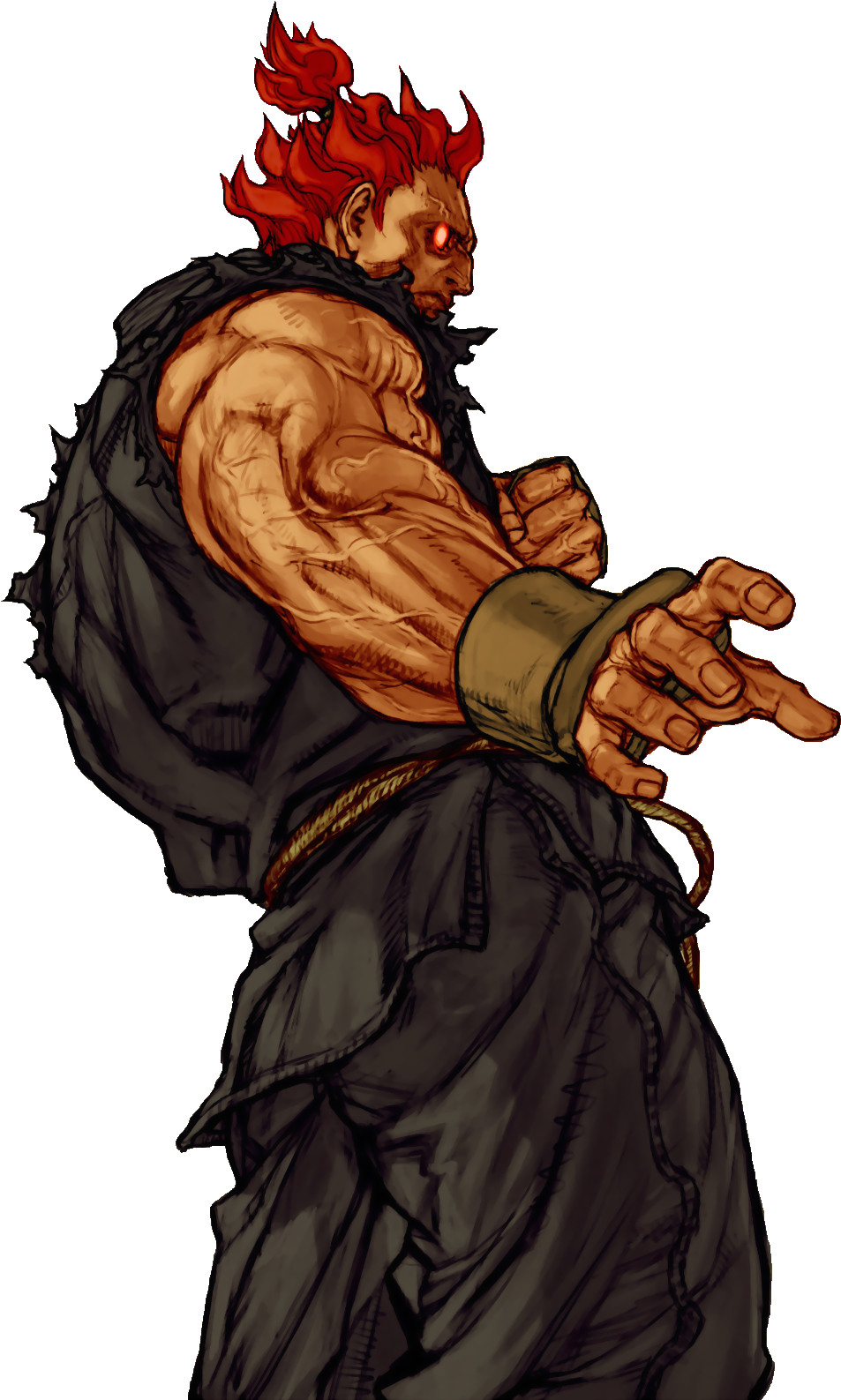 Street Fighter - Akuma - Akuma Capcom Vs Snk 2 (1200x1600), Png Download