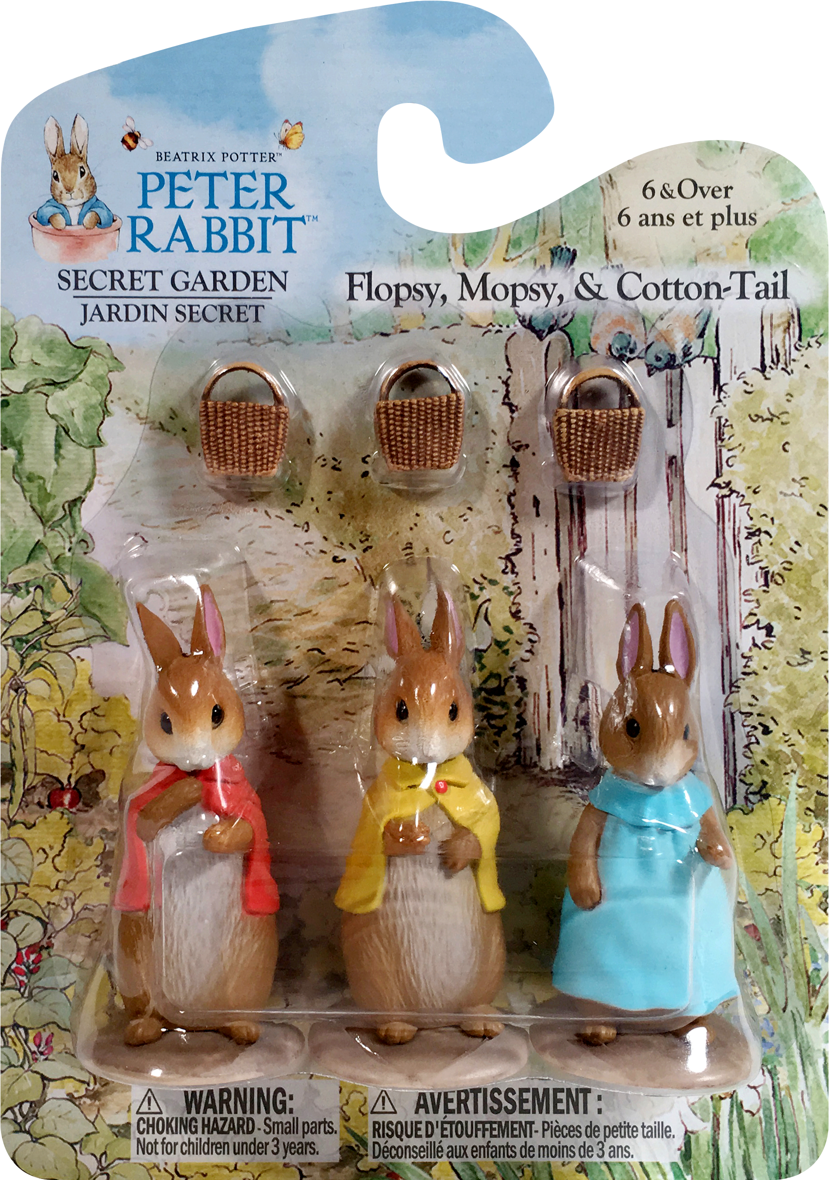 Peter Rabbit Secret Garden Flopsy, Mopsy & Cotton Tail - Flopsy Mopsy And Cotton Tail (1800x2500), Png Download