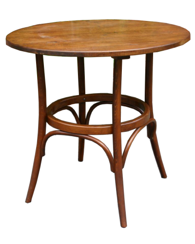 Number 252 Large Bistro Base - Bentwood Cafe Table (400x500), Png Download