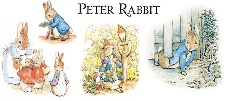 Curated By Us - Beatrix Potter Peter Rabbit (750x325), Png Download
