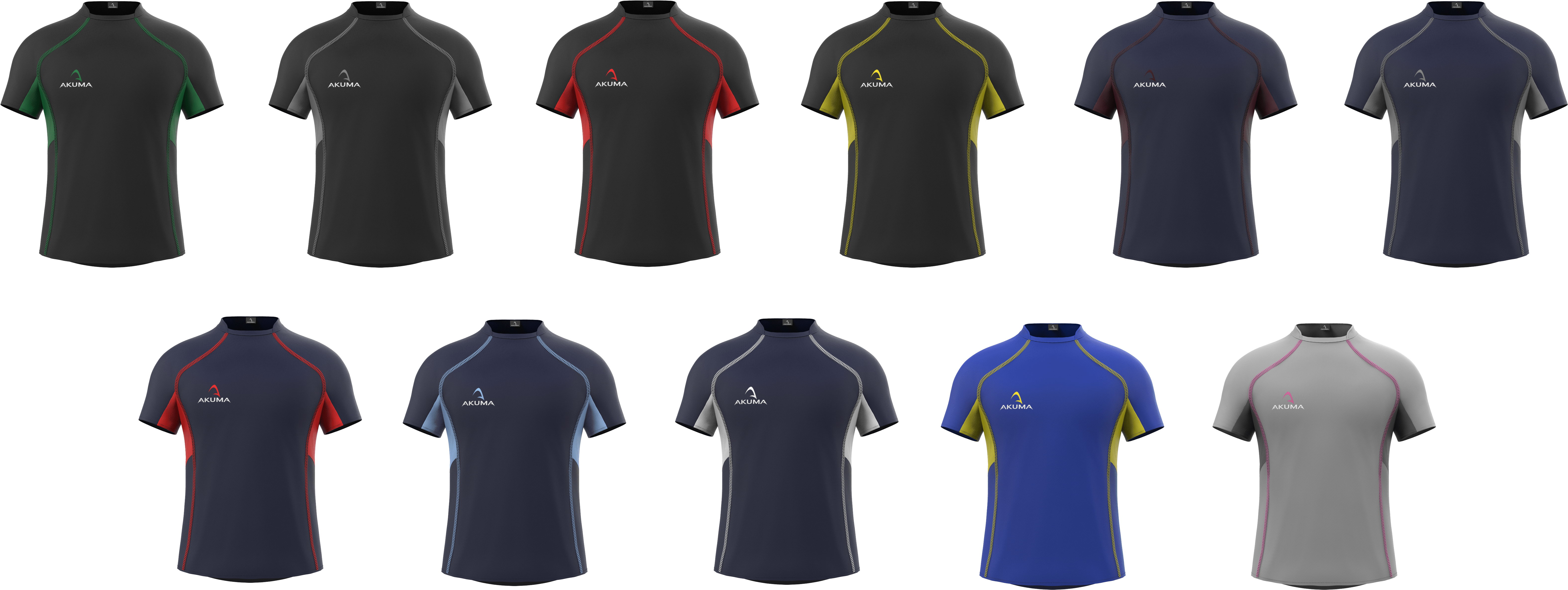 Akuma Sports - Ssg Polo Shirt Design (7000x2626), Png Download