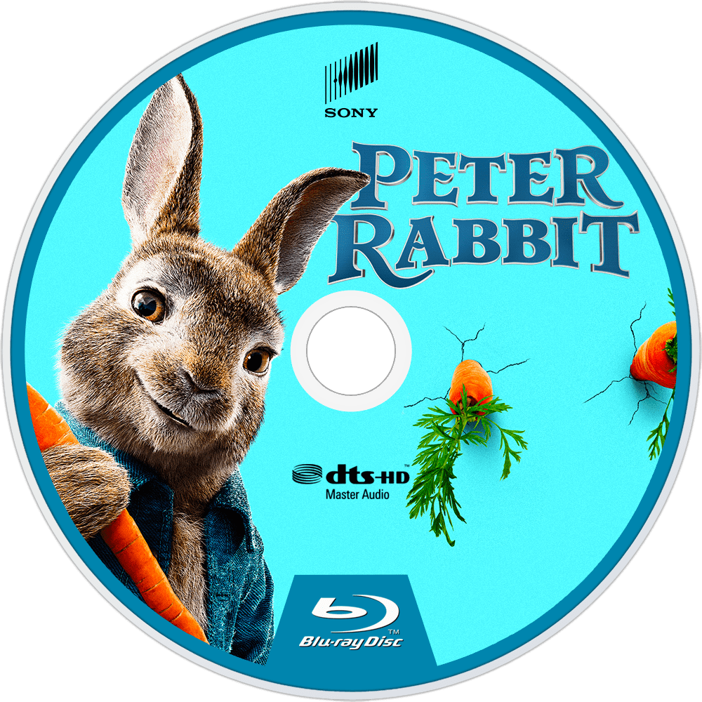 Peter Rabbit Bluray Disc Image - Peter Rabbit 2018 Cd (1000x1000), Png Download