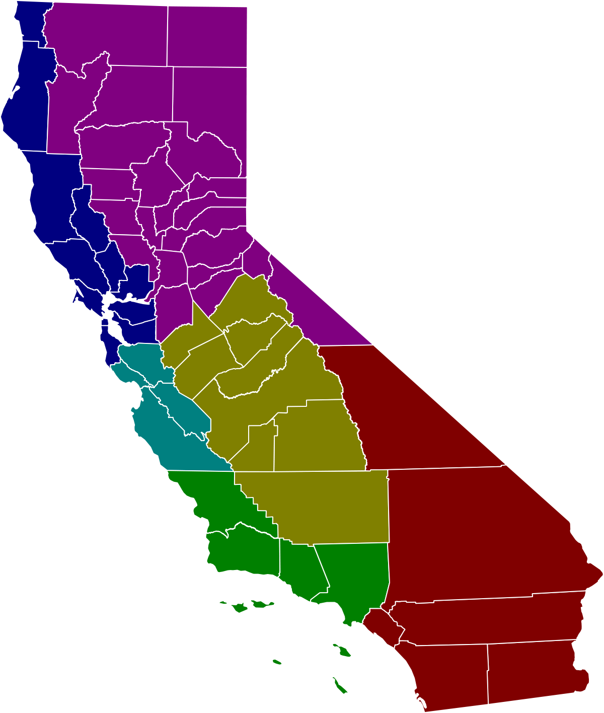 California County Election Results 2016 (1200x1416), Png Download