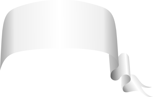 White Ribbon Png Vector (600x383), Png Download