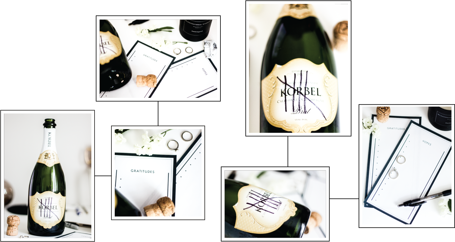 Message Ina Bottle Combo - Champagne (1605x912), Png Download