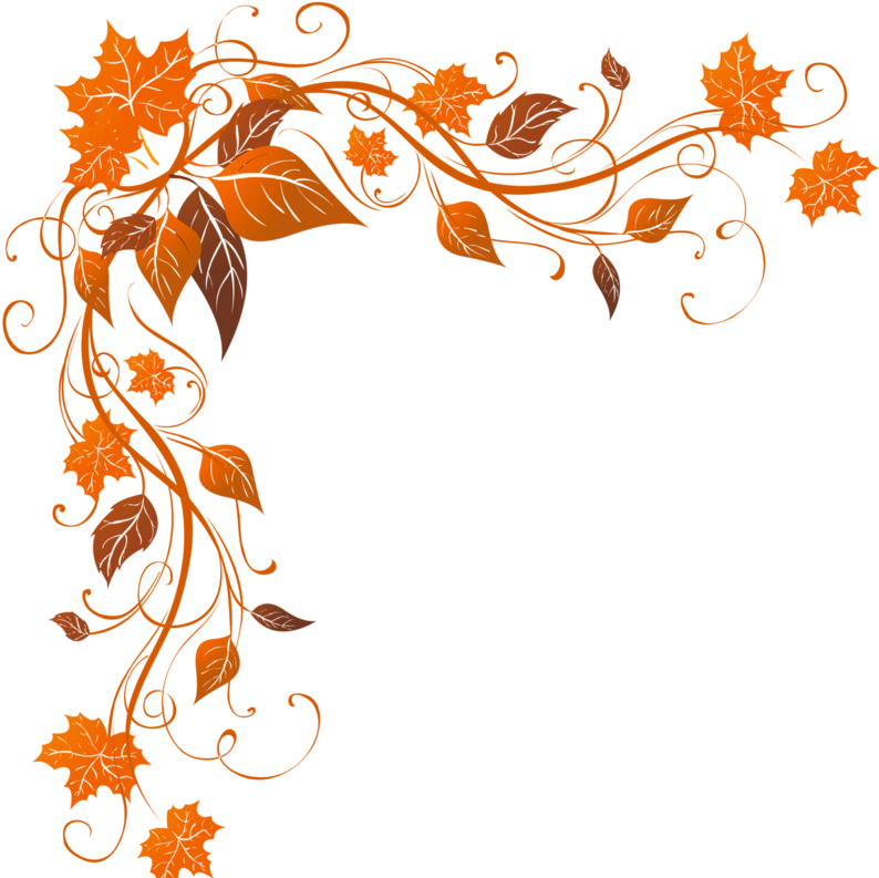 Autumn Decorations, Fall Decor, Fall Clip Art, Clipart - Fall Corner Clip Art (800x799), Png Download