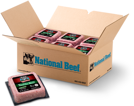 Convenient Ground Beef Bricks - Box (461x371), Png Download