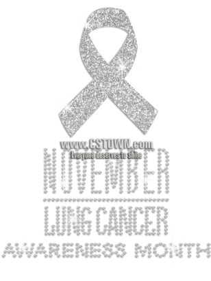 White Ribbon For Lung Cancer Awareness Month Glitter - White Ribbon (450x450), Png Download