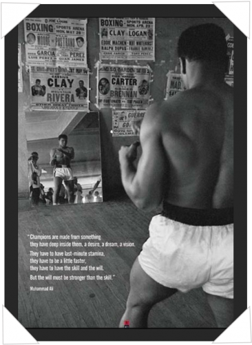 #53 - Muhammad Ali Champions Are Made From Something (500x500), Png Download