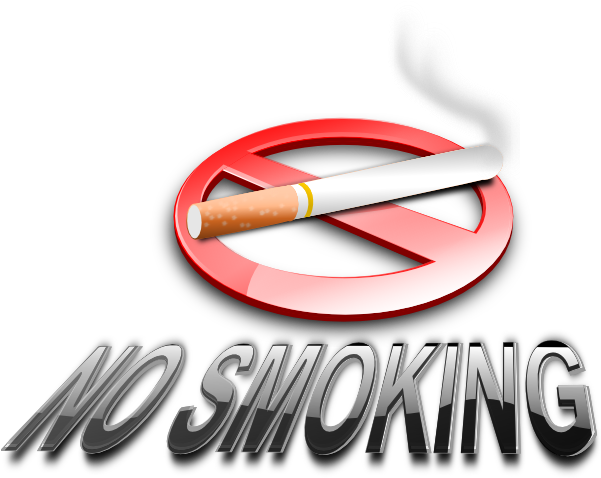 Cigarette Clipart Anti - Clip Art Png No Cigarette (600x486), Png Download