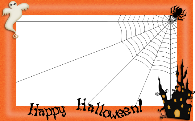 Pumpkin Border Png - Spider Web (632x393), Png Download