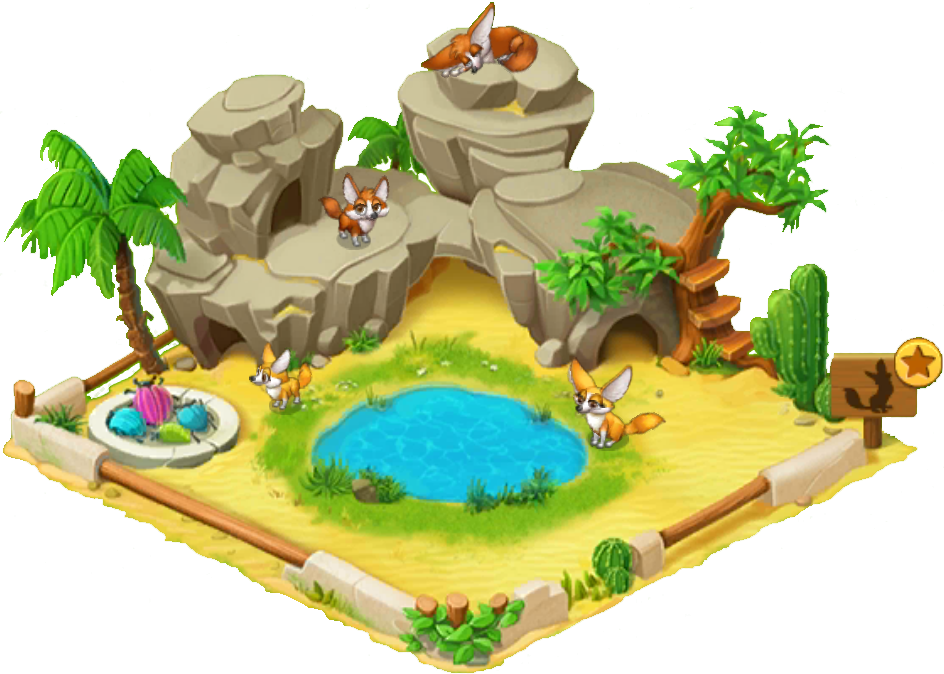 Fennec Fox Enclosure - Fennec Fox (944x674), Png Download