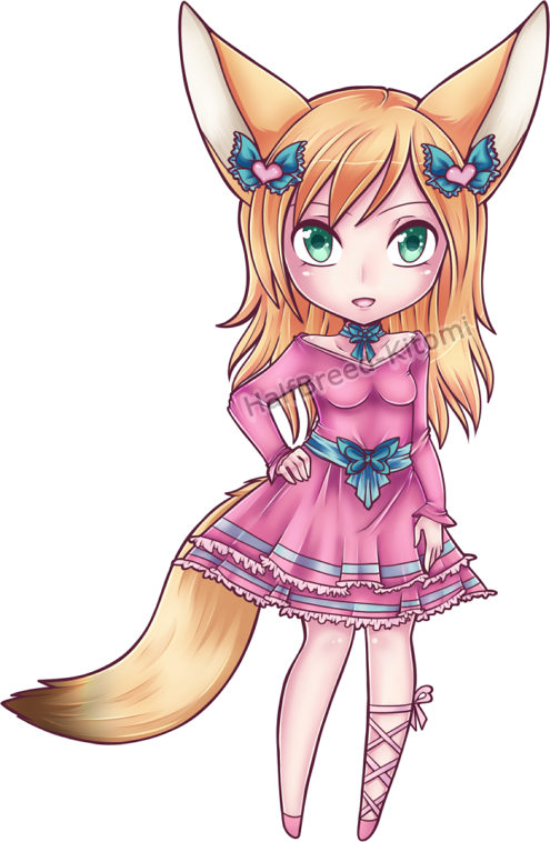 Fennec Fox Closed - Fox (495x758), Png Download