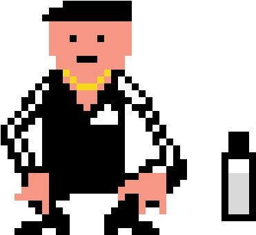 Pixel Slav Squat - Gopnik Squatting Pixel Art (570x520), Png Download