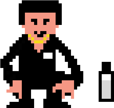 Pixel Slav Squat - Pixel Art Squat (450x410), Png Download