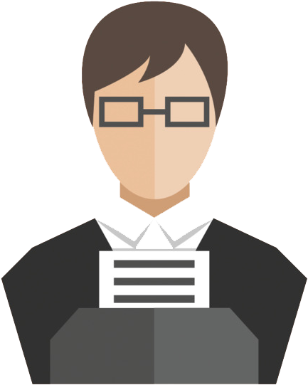 Lawyer Png Transparent - Lawyer Png Hd Cartoon (650x651), Png Download