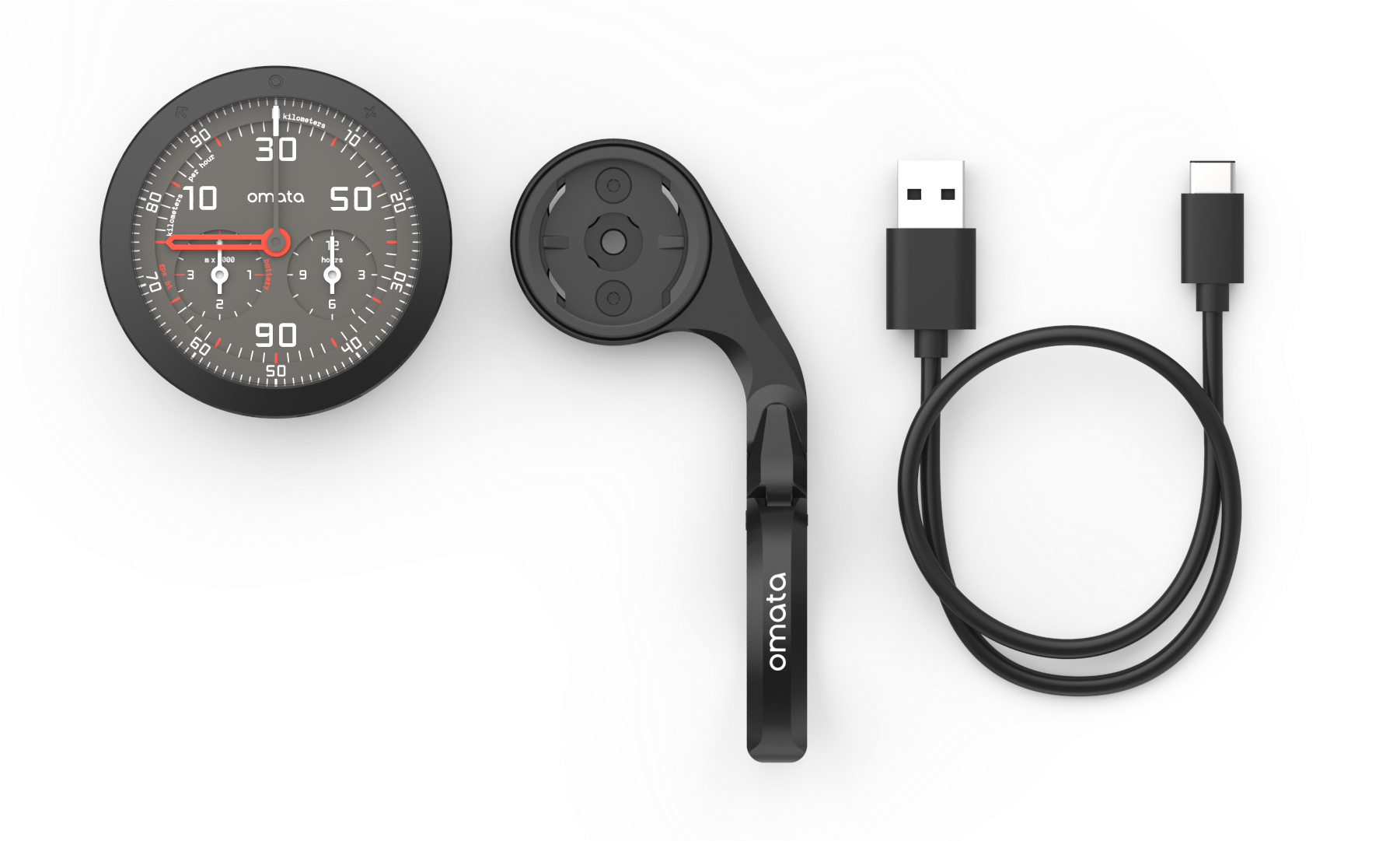 Omata One Gps Bike Speedometer Kph - Bicycle (1800x1800), Png Download