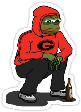 Slav Pepe Beard King, Stickers, Sticker, Decals - Pepe The Frog Adidas (375x360), Png Download