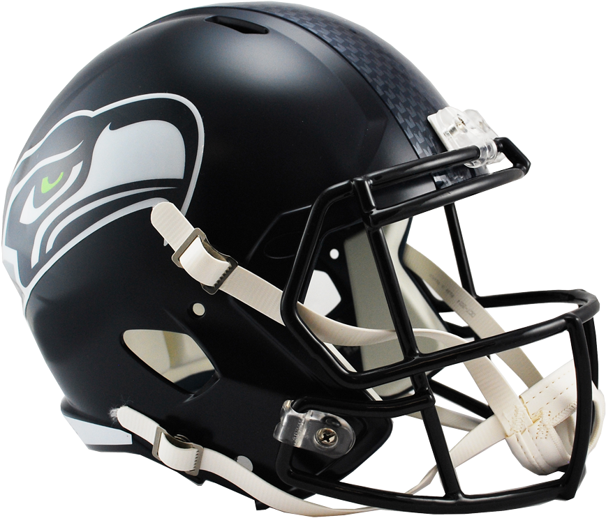 Seattle Seahawks Speed Replica Football Helmet (900x792), Png Download