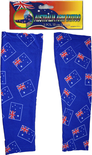 Australia Faux Arm Tattoo Sleeves - Pocket (420x600), Png Download