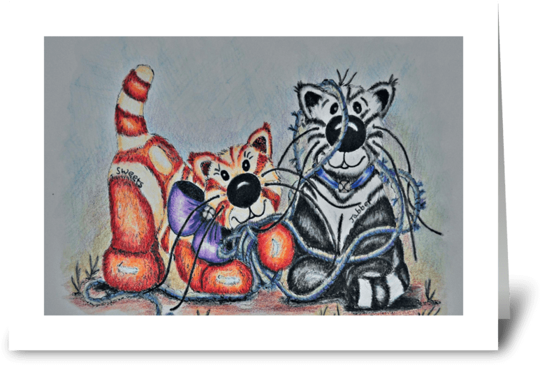 Jabber & Sweets Tangled Greeting Card - Tangled (848x698), Png Download