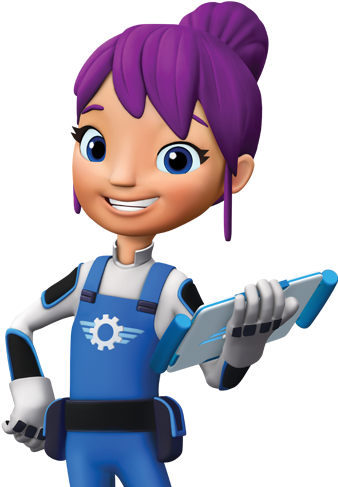 Blaze And The Monster Machines Characters Aj (550x510), Png Download