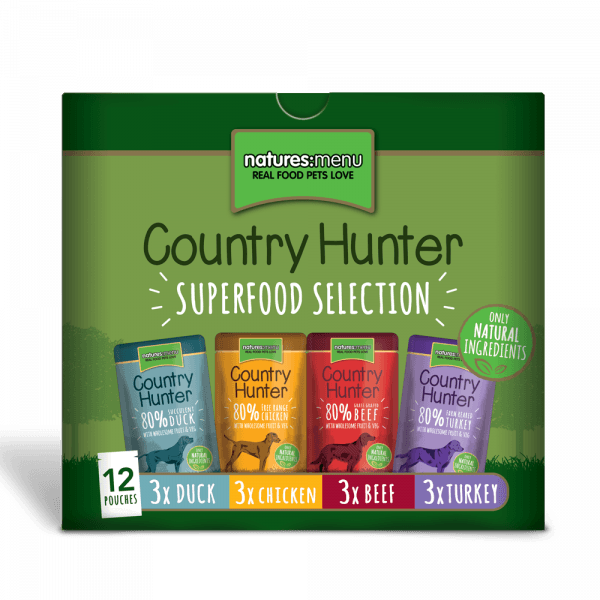 Superfood Selection Pouches For Dogs - Natures Menu Country Hunter (600x600), Png Download