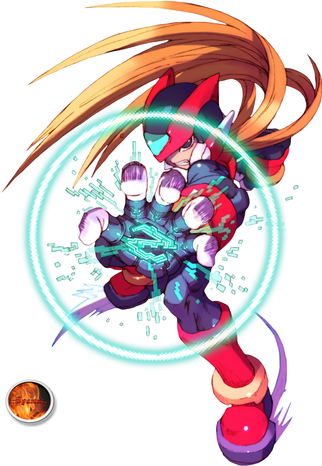 Black Zero Megaman Zero (682x980), Png Download