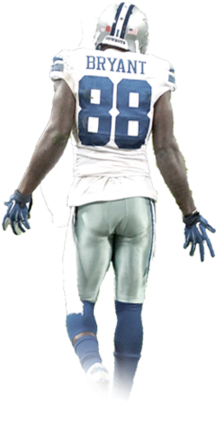 Dez Bryant Png - Dez Bryant White Background (306x458), Png Download